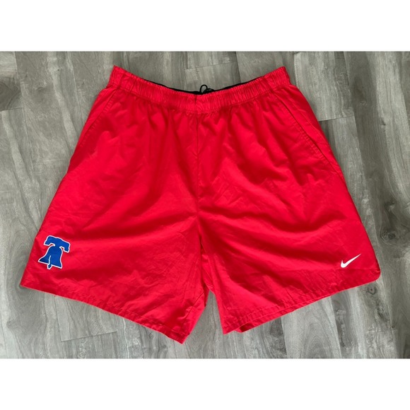 Philadelphia Phillies Shorts Mens 3XL Red MLB Baseball Dri Fit Nike Logo Gym - Picture 1 of 14